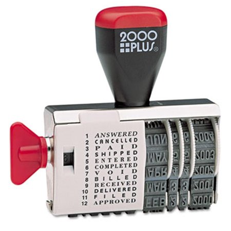 CONSOLIDATED STAMP MFG Consolidated Stamp 010180 2000 PLUS Dial-N-Stamp; 12 Phrases; 1.5 x .13 10180